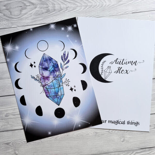 Galaxy Crystal Print Din A4