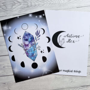 Galaxy Crystal Print Din A4