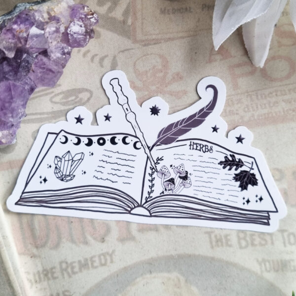 Witchcraft Book Sticker
