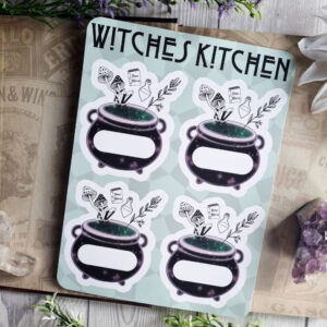 Witches Kitchen Etiketten XL Stickersheet