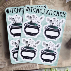 Witches Kitchen Etiketten Stickersheet Klein