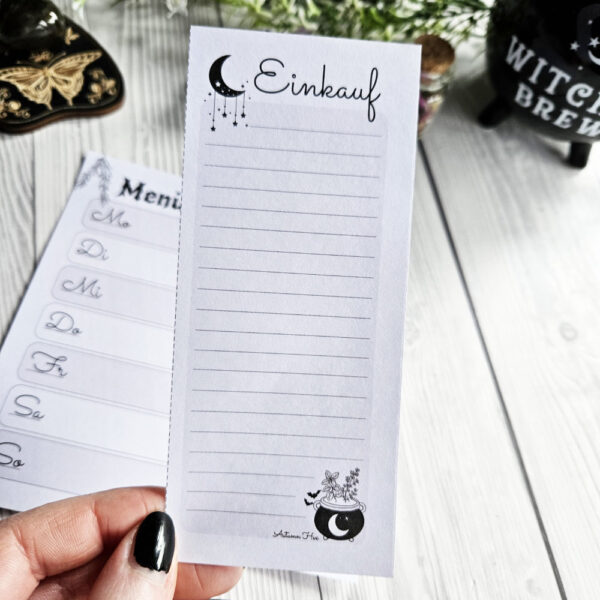 Witches Menu - Menüplaner Din A5 – Bild 3