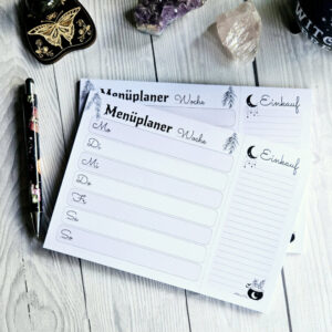 Witches Menu - Menüplaner Din A5