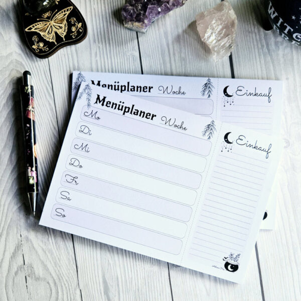 Witches Menu - Menüplaner Din A5