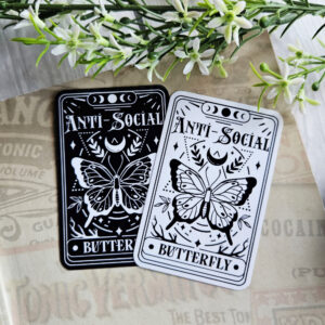 Anti-Social Butterfly Sticker