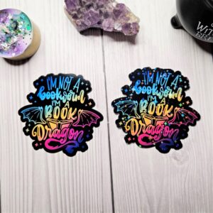 Book Dragon Sticker