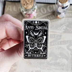 XL Acryl Pin - Anti Social Butterfly