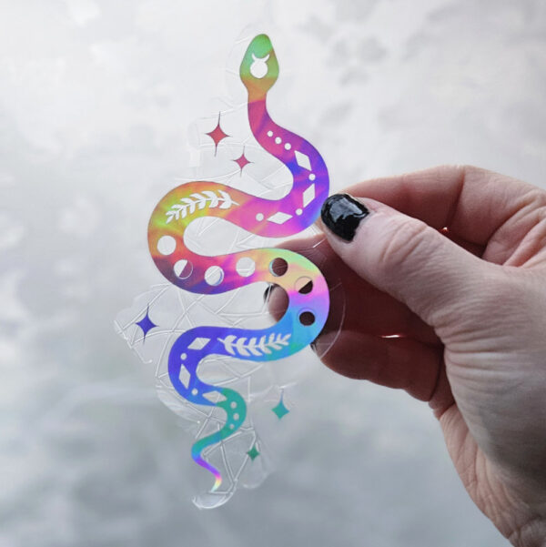 Celestial Snake Suncatcher Fenstersticker – Bild 2