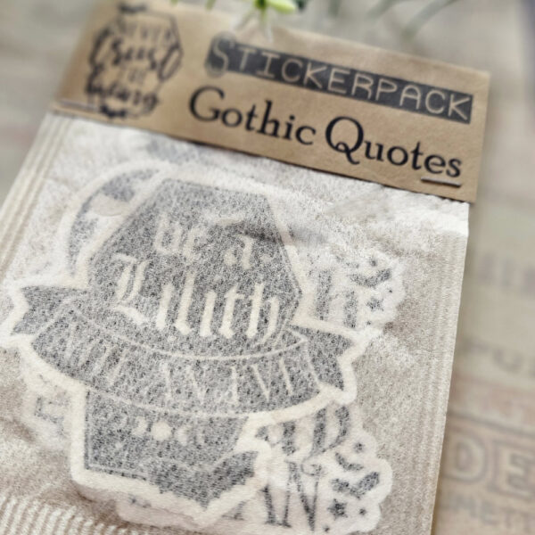 Goth Quotes Stickerpack – Bild 3