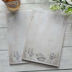 Dark Academia Notizblock A5