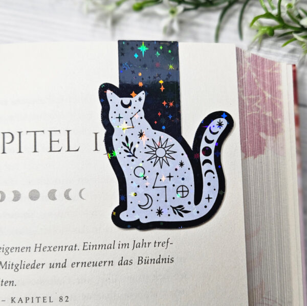 Galaxy Cat Magnet Lesezeichen