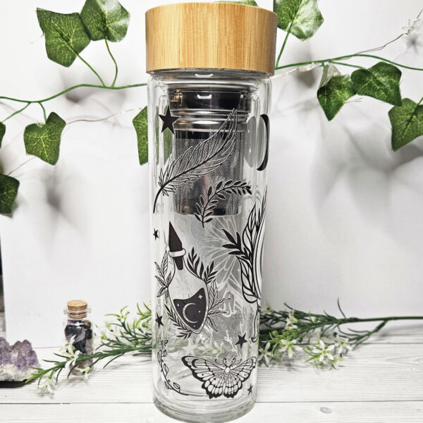 Enchanted Glasflasche mit Sieb – Bild 2