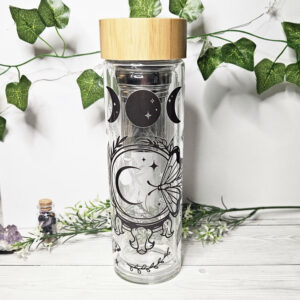 Enchanted Glasflasche mit Sieb