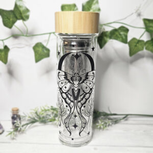 Moth Glasflasche mit Sieb