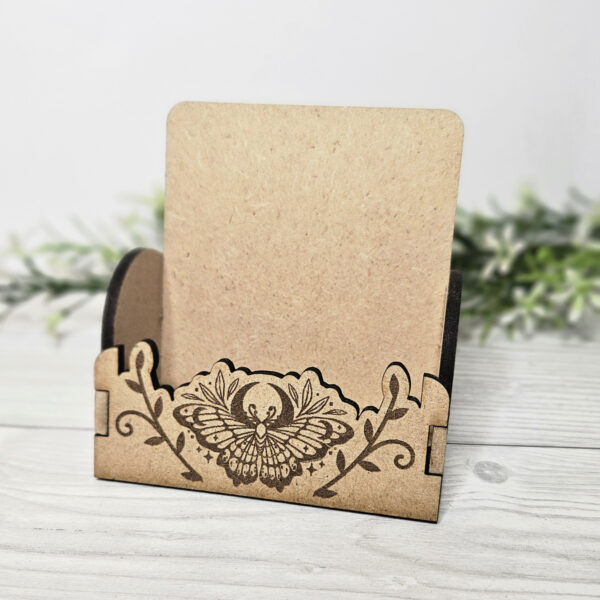 Einzelstück | Business Witch Moth Visiten­karten­halter | Quadratisch